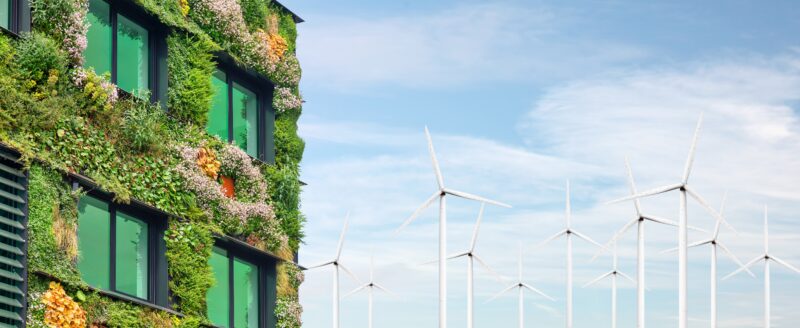 ESG Efforts in Europe with green buildings and wind power