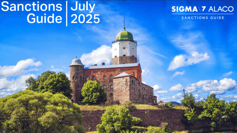 July Sanctions Guide